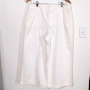 Merona White Stretch Culottes Pants